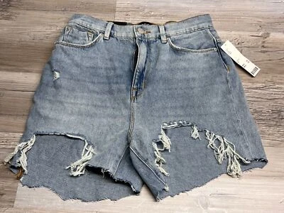 BDG Urban Outfitters Mom High Rise Cut Off Distressed Denim Shorts Size 28 NWT - Image 1 of 4