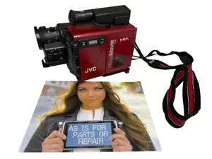 VTG JVC GR-C7U Video Movie Handheld Red Camcorder PARTS ONLY- EATS TAPES - Picture 1 of 9