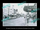 OLD 6 X 4 HISTORIC PHOTO OF TORRINGTON CONNECTICUT, THE MAIN ST & STORES c1940 2