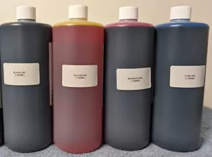 4 x PREMIUM BULK INK REFILL FOR Primera LX500 DYE INK 4,000ML CYMK - Picture 1 of 1
