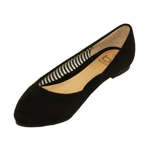 Zapatos planos Betani Bea-1 de gamuza sintética con punta para mujer - Imagen 1 de 16