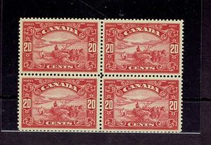 CANADA # 157 Harvesting Wheat Scroll Block of 4 VF mint H/NH - Picture 1 of 1