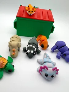 Müllcontainer Mystery Tiere Zappelspielzeug - 5 Mystery Tiere im Inneren, Spaß und Engagement - Bild 1 von 4