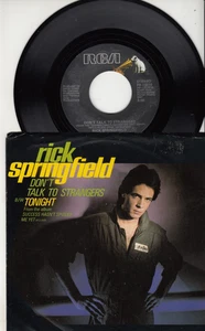 RICK SPRINGFIELD - DON'T TALK TO STRANGERS- ORIGINAL 45 WPS - GREAT SHAPE - Picture 1 of 2