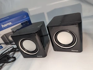 Altavoz estéreo Hama sonic mibil 185 altavoces PC monitores audio 3,5 mm - Imagen 1 de 6