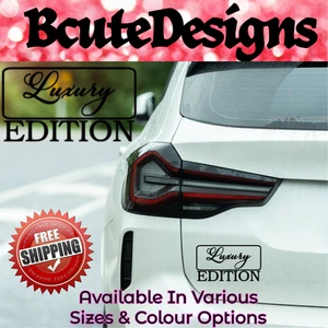 LUXUS EDITION AUTO FAHRZEUG ÄSTHETIK VINYL AUFKLEBER STYLING KAROSSERIE SPOILER - Bild 1 von 4
