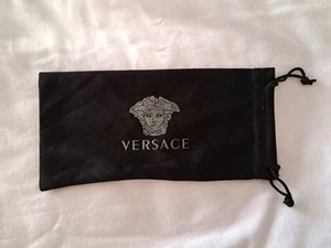 Neu Versace Brillenbeutel Tasche schwarz Mikrofaser - Bild 1 von 2