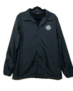  Vans Off The Wall Jacke schwarz Windbreaker Snap von Gr. XL neu - Bild 1 von 8