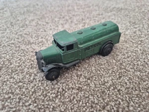 Vintage 1940'S Dinky Juguetes 25D Gasolina Cisterna Tank Vagón Verde Buen Estado - Imagen 1 de 4