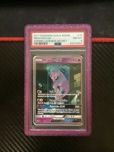 Mewtwo GX (Secret Shining) 78/73 Shining Legends Holo PSA 8 - Picture 1 of 2
