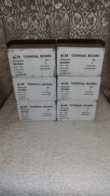 GE EB25B04 GE TERMINAL BOARD 600V / 30A     4 POLE 18-10 AWG 20 LBS-IN 6 PIECES  - Image 1 of 4