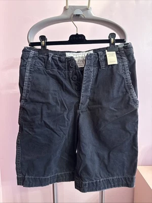 NEW with Tags Vintage Abercrombie & Fitch Dark Grey Wash Shorts Men’s 28 - Image 1 of 4