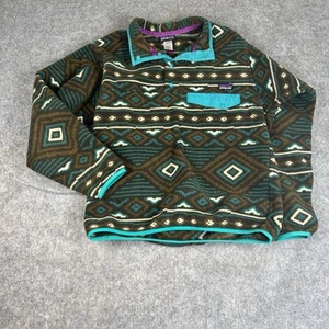 Patagonia Synchilla Men’s Small Snap-T Fleece Pullover Sweater Jacke Tribal - Bild 1 von 8