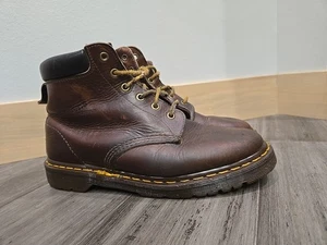 DR. Martens Classic Boots Men's 8 Soft Toe Brown 90s Made In England 1460 Model - Picture 1 of 10