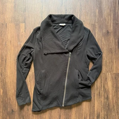 Helmut Lang ассиметричный вязаный жакет воронка шеи Asym молнии черный средний - Изображение 1 из 4