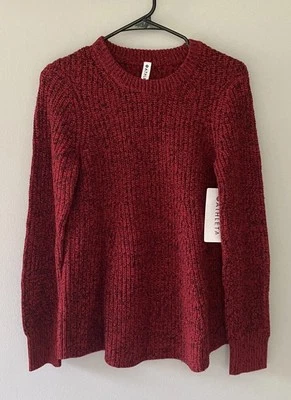 Nuevo con etiquetas Suéter Tejido Athleta Rojo Sierra Crew Calce Relajado Mezcla Lana Para Mujer XS $129 Foto 1 de 4