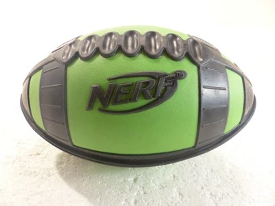 Vintage 2005 Nerf Classic Weather Blitz Green & Black Foam Toy Football C-244C - Image 1 of 4
