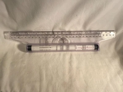 Rolling Ruler Protractor Circular Area Spherical Volume 12" Arc Measurement - Image 1 of 4