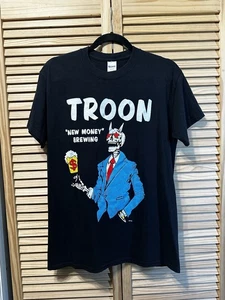 Maglietta Troon "New Money" Brewing Boss Dog Nera Rara Taglia Media *Leggi* - Foto 1 di 6
