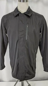 T-Tech by Tumi Black Lightweight Windbreaker Raincoat Jacket Golf Men's Medium - Picture 1 of 8