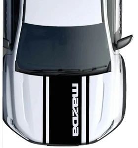 Fits Mazda BT50 Graphics Bonnet Stripes Decals Any Model Stickers - Picture 1 of 2