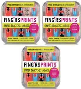 3-Pack NEW Fing'rs Prints Press-On Nails 24 Count 31041 Wrap Star (Sealed) - Picture 1 of 1