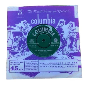 E906 Yes We Have No Bananas, Billie Anthony, 7"45rpm Single, Excellent Condition - Picture 1 of 4