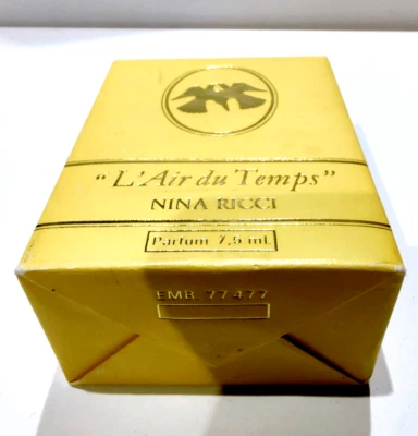 PROFUMO MINIATURE L'AIR DU TEMPS PARFUM MINI 7,5ML NINA RICCI SEALED FEMME - Immagine 1 di 2