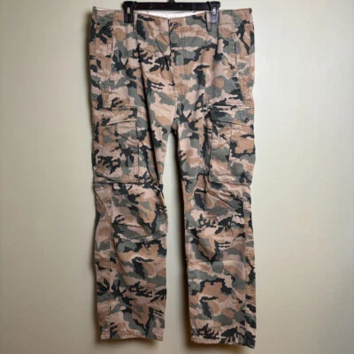 Pantalones cargo camuflados Levis para hombre talla 38 x 32 bolsillos de camuflaje Woodland al aire libre Foto 1 de 4