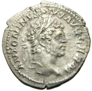 Caracalla (198-217 dC) AR Denario, Apolo - Imagen 1 de 6