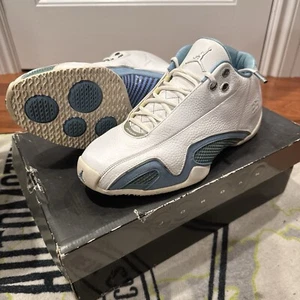 Größe 9,5 - Air Jordan 21 Low University Blue Authentic 313529-142 guter Zustand - Bild 1 von 11
