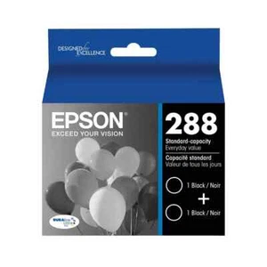 Epson 288 2pk Ink Cartridges - Black EXPIRED - Photo 1/1