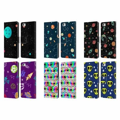 OFFICIAL HAROULITA SPACE GRAPHICS LEATHER BOOK WALLET CASE FOR HUAWEI PHONES 2 - image 1 of 4