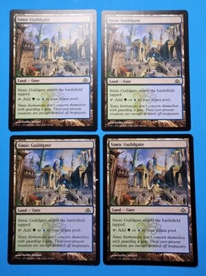 4x Simic Guildgate Dragon's Maze 2013 MTG Magic Card Dual Land - Gate Color 156 - Image 1 of 4