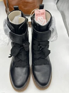 Sam & Libby Samantha verzierter Damen-Kampfstiefel neu mit Etikett Größe 6 - Bild 1 von 7