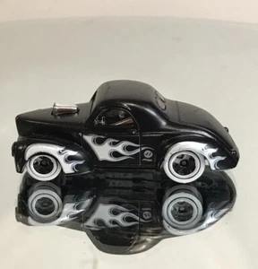 Hot Wheels ‘41 Willy's Black w/ Flames White Double Wall Tires Die Cast Car - Picture 1 of 7