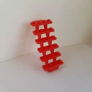 LEGO Minifigure Ladder RED 6 Steps Connect Top Bottom Plate Castle Harry Potter - Picture 1 of 1