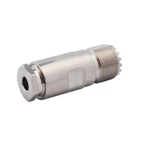 UHF SO239 Zacisk złącza jack żeńskiego do kabla LMR195 RG58,RG400,RG142 prosty - Zdjęcie 1 z 4