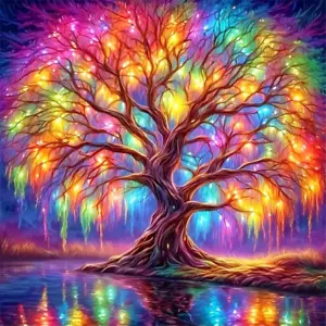 5D Diamond Painting Kits for Adult Colourful Tree of Life Diamond Art Kits for A - Picture 1 of 11