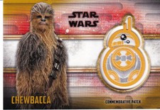 2018 Topps Star Wars The Last Jedi Series 2 Chewbacca - Bb-8 Commemorative Patch