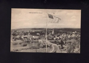 Machias, Maine Bird's Eye View @ 1940 - Picture 1 of 2
