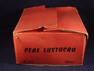 RARISSIME ancien jouet bois Le père LUSTUCRU mère chat EDUCO en boîte 1950 - Photo 1/4