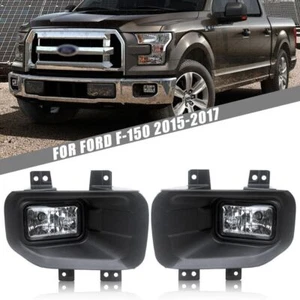 Halogen Fog Light Bumper Frame Cover Daytime Running Light For Ford F-150 15-17 - Picture 1 of 6