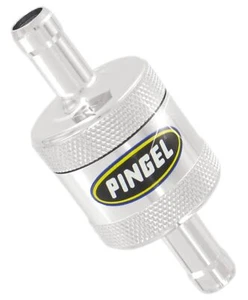 Filtro de combustible en línea Pingel cromado 3/8" (SS5C) - Imagen 1 de 1