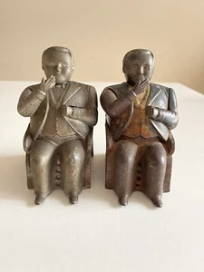 1880s CAST IRON MECHANICAL BANK TAMMANY HALL x2 Incomplete For Parts - Picture 1 of 11