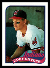 1989 Topps Cory Snyder  Cleveland Indians #80 NM-MINT