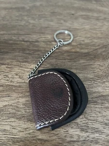 Vintage Osprey of London Natural Leather Handmade Keyring - Picture 1 of 7