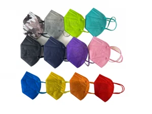 FFP2 Maske schwarz rot grün gelb rosa lila orange grau camouflage blau farbige - Bild 1 von 70