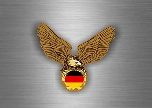 sticker car auto moto tuning decal jdm flag eagle biker germany german - Bild 1 von 1