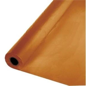 Pumpkin Spice Plastic Banquet 100' x 40" Tablecloth Roll Tableware Decoration - Picture 1 of 1